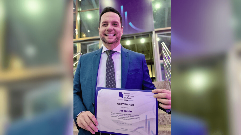 Congresso em Foco: Josenildo é o primeiro deputado do Amapá a receber o prêmio