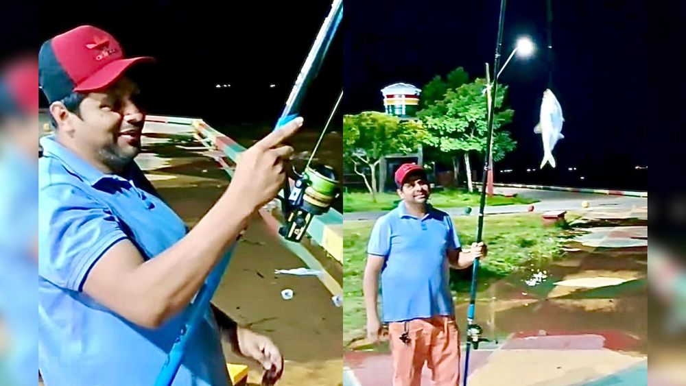 Deu Bom! Com paciência e habilidade, homem garante jantar na orla de Macapá