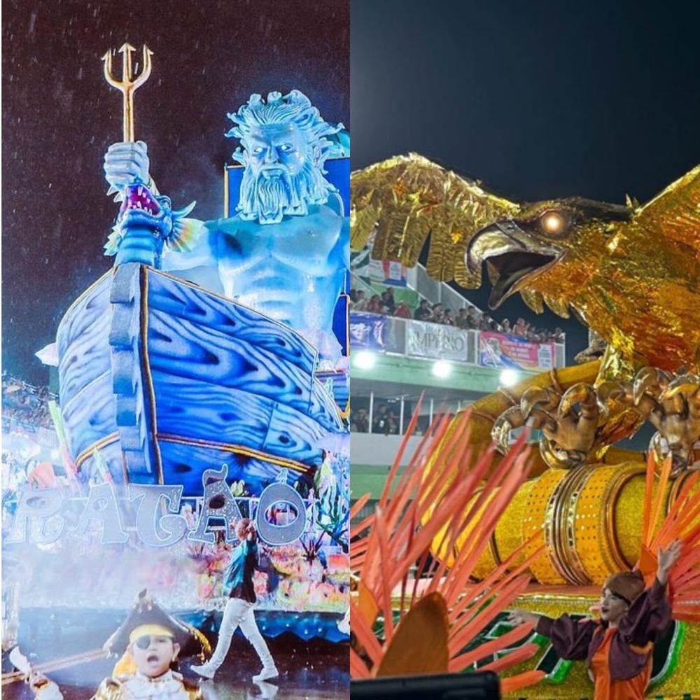 Piratas da Batucada e Império do Povo dividem título e são campeãs do Grupo Especial