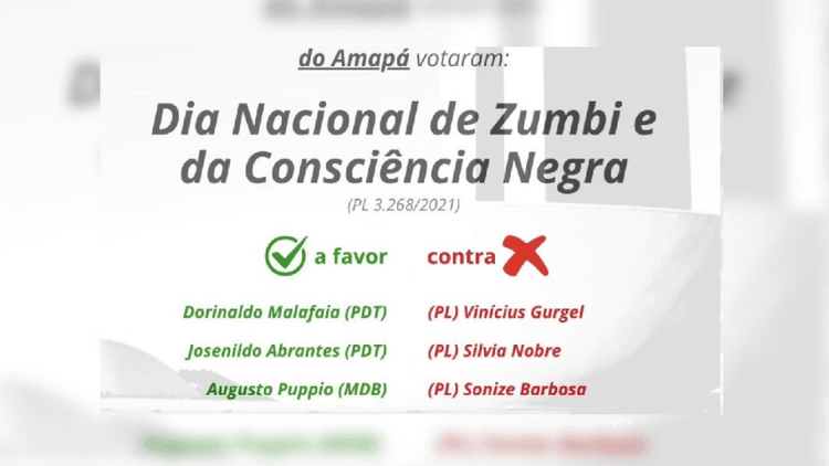 Consciência negra: Deputados da bancada do Amapá votam contra o feriado. Veja o posicionamento deles