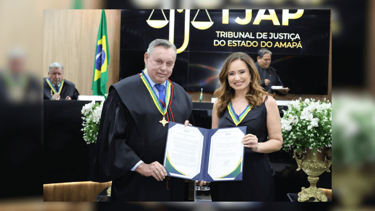 Alliny Serrão é homenageada com o Colar do Mérito Judiciário no TJAP