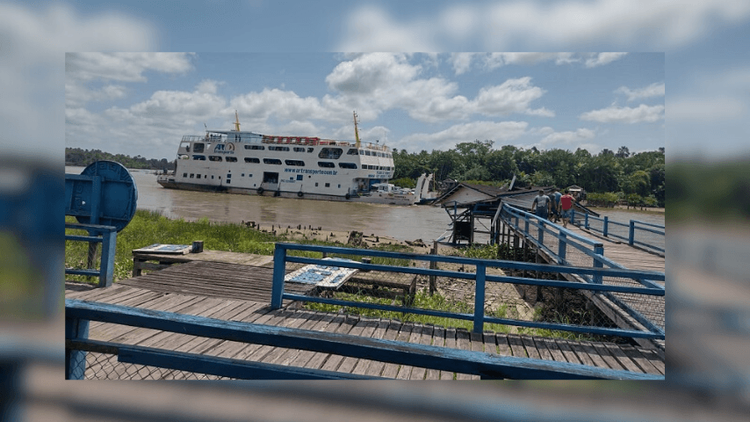 Perigo: Balsa destrói píer em rio no Marajó e deixando prejuízos para ribeirinhos