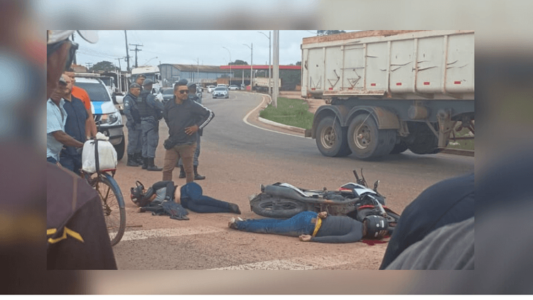 Motociclista morre e a esposa fica ferida em grave acidente na Duca Serra