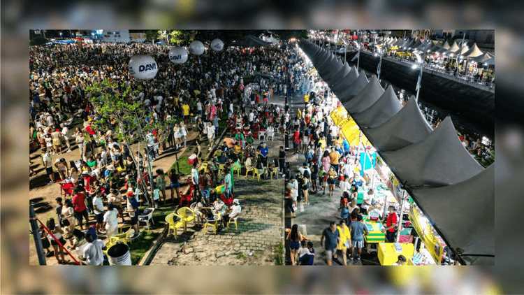 Réveillon da Amazônia: Deu sede, não esquenta, vai ter pontos de hidratação gratuitos