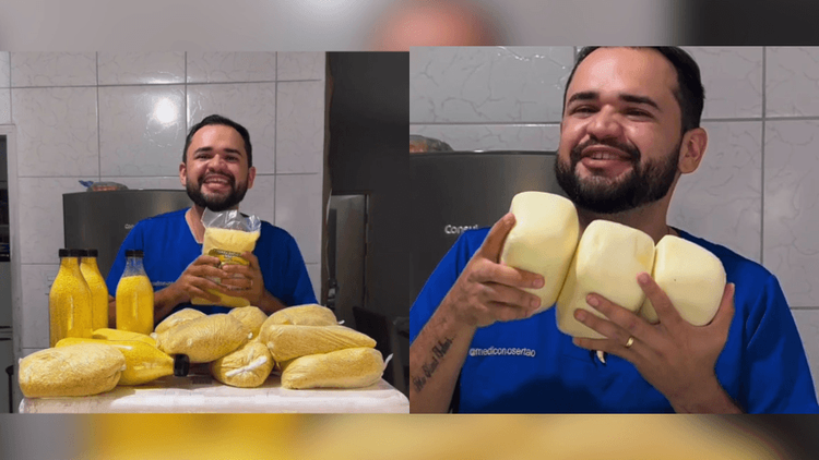 De chicória a bacaba: Médico recebe ‘delivery tucuju’ no Ceará: ‘pedaço do norte!’