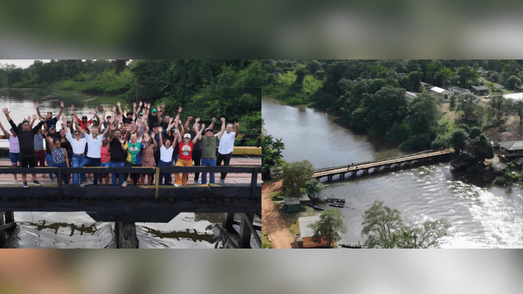 Reforço na travessia: Novas pontes garantem acesso mais seguro à Vila de Cunani e ajudam no transporte de açaí e cacau
