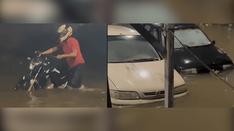 Muita água: Temporal deixa ruas alagadas e causa transtornos em vários bairros de Macapá