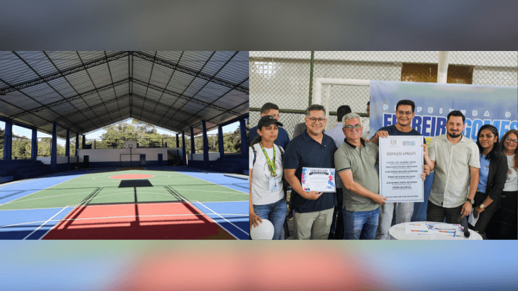 Mais esporte e lazer: Comunidade do Paredão recebe quadra esportiva em Ferreira Gomes
