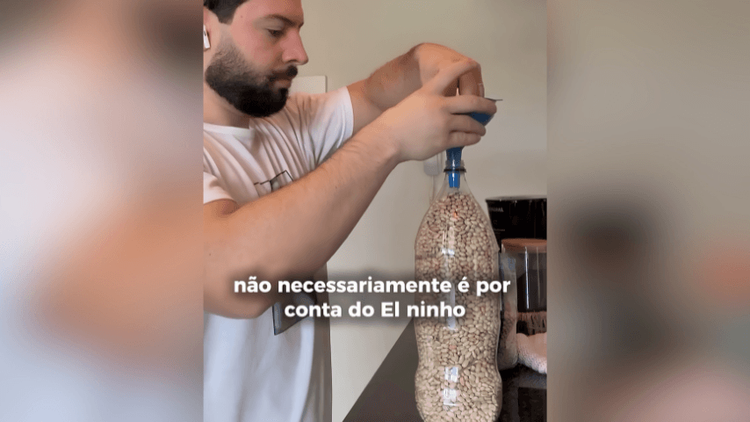 Exagero?: Homem ensina a estocar alimentos para o El Niño: ‘Precavido!’