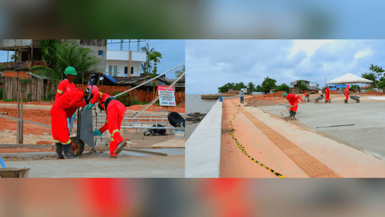 Orla do Aturiá: Famílias são indenizadas e obra de revitalização chega à fase final