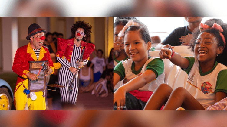 Festival Lona Aberta leva circo e palhaçaria para a população, no Sambódromo de Macapá.