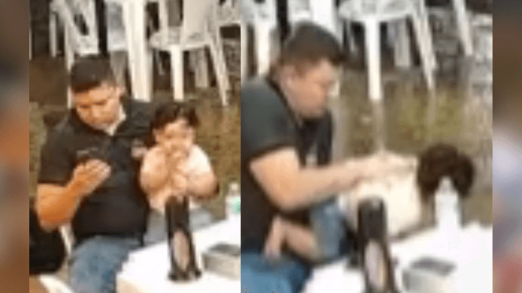 Que susto: Repórter da Globo faz manobra de desengasgo e salva o filho em Macapá