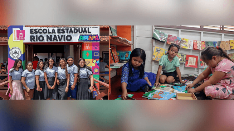 Escola Estadual Rio Navio é reinaugurada após obra completa de reconstrução, em Mazagão