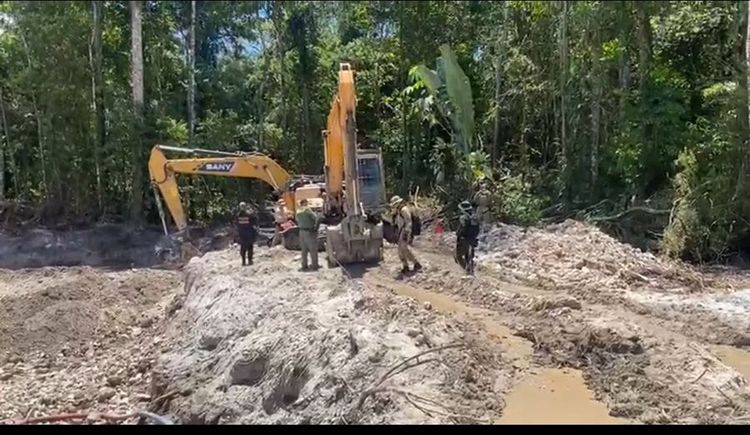 Operação da PF gera mais de R$ 3 milhões em prejuízos para o garimpo ilegal no Amapá