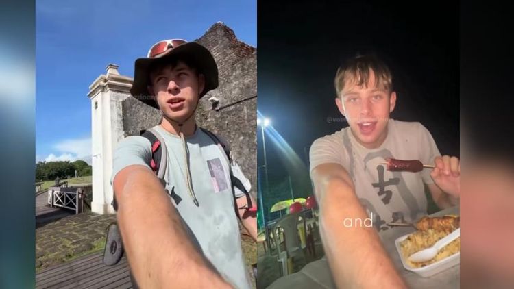 Gringo no Amapá: Inglês troca chá por espetinho com farofa, na Beira Rio