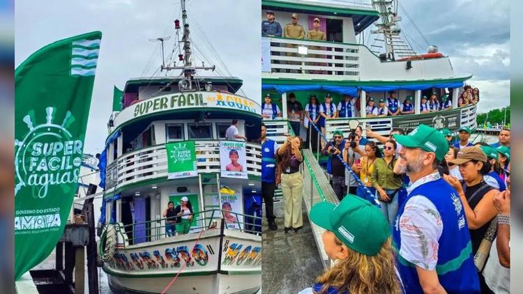 Pelas águas: barco do Super Fácil é inaugurado para atender ribeirinhos do Amapá
