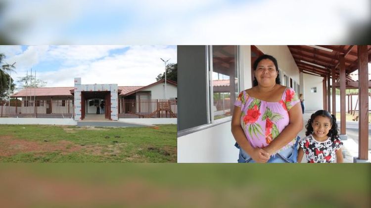 Comunidade do Ambé é beneficiada com reconstrução da Escola Joaquim Manoel