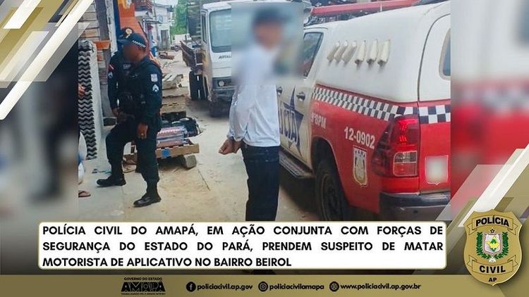 Mucajá: Depois de 2 meses em fuga, assassino de motorista de aplicativo é preso