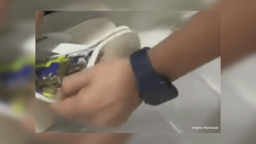 Scanner do Iapen flagra mais uma vez droga na sandália de visitante