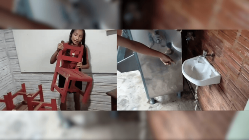 Mães da Comunidade de Campina de São Benedito denunciam escola em condições precárias