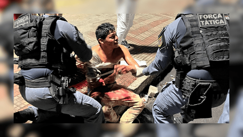 Policiais da Força Tática salvam a vida de jovem agredido com faca em tentativa de assalto