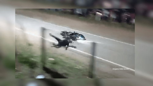 Arrancadão de motos: Mecânico escapa da morte em acidente impressionante