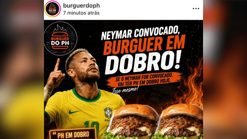 Clima de Copa?: Hamburgueria de Macapá promete promoção em dobro se Neymar for convocado