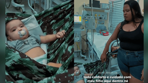 Cuidado regional: Profissionais improvisam mini rede para bebê durante internação no Amapá