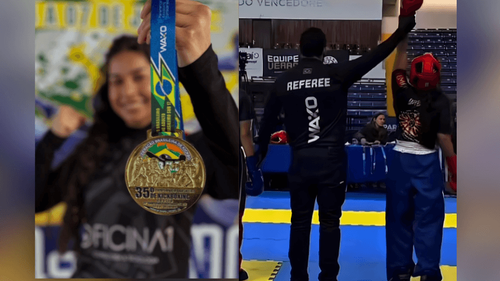 Orgulho tucuju: Atleta amapaense conquista ouro em campeonato nacional de kickboxing