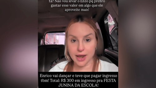 Festa junina ou luxo?: Mãe critica cobrança de R$ 300 para participar de evento dos filhos