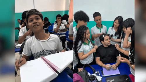 Amapaense de Dubai: Professor entra na trend e compartilha história de vida com alunos
