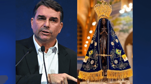Fake?: Flávio Bolsonaro nega intenção de mudar padroeira do Brasil