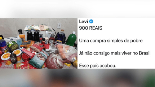 Tá caro?: Compra do mês chega a R$ 900 e homem desabafa: ‘Difícil viver no Brasil’