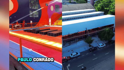 Tá quase pronto!: Obra do Paulo Conrado chega à reta final com piso moderno e fechamento em vidro