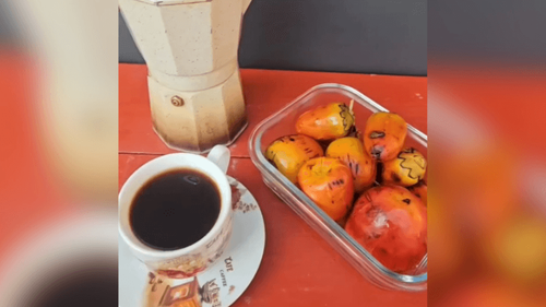 Aqui é raiz!: Influenciadora mostra chá da tarde riberinho: 'tem que ter pupunha!'