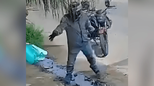 Prejuízo: Entregador é flagrado jogando encomenda no chão