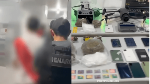 Tecnologia no crime: Filmmaker é preso por suspeita de pilotar drones em esquema de entregas no Iapen