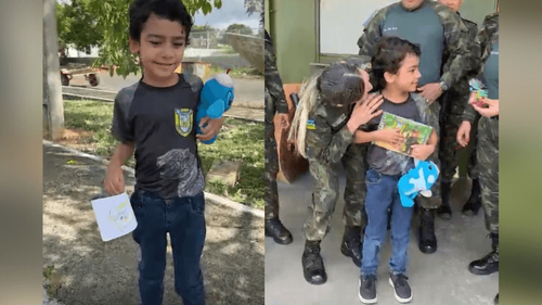 Surpresa emocionante: menino autista realiza sonho de visitar o Batalhão Ambiental da PM-AP