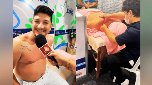 Contra o stress: Homem leva ‘soquinhos’ nas costas e gosta do resultado