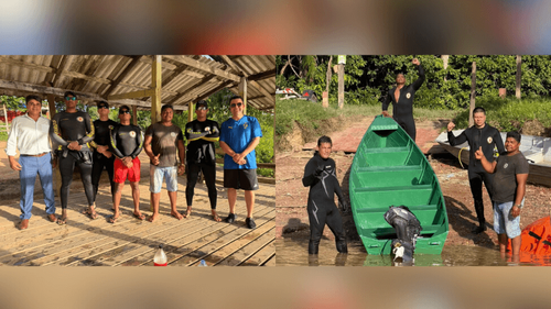 Rio Matapi: Bombeiros encontram barco que naufragou após mudança repentina da maré