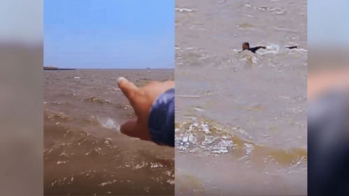 Tragédia evitada: Homem sobrevive a naufrágio de barco na orla de Macapá