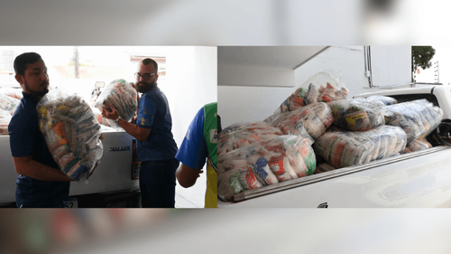 Instituições sociais de Macapá recebem 1,5 tonelada de alimentos arrecadados na Expofeira