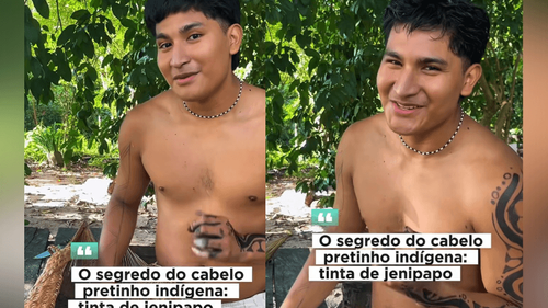 É tudo natural: Descubra o segredo dos cabelos pretinhos dos indígenas