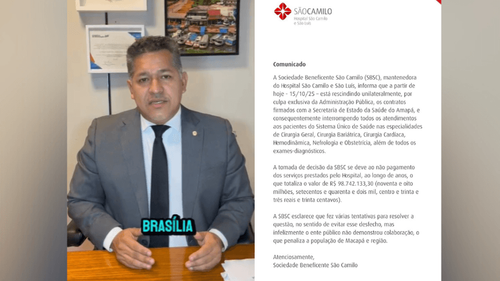 Saúde Pública: Dorinaldo Malafaia aciona Justiça para garantir atendimentos do SUS no Hospital São Camilo