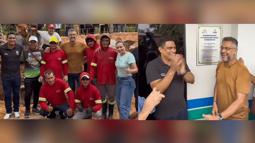 Vale do Jari: De bicicleta, a pé e no colo do povo, Clécio realiza entregaço de obras