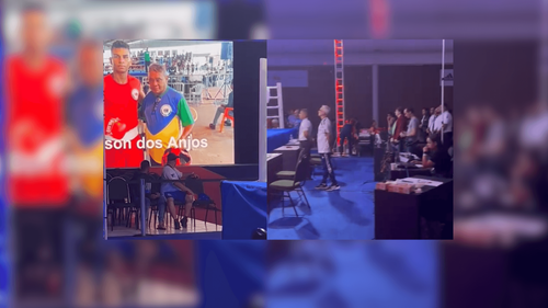 Nelson dos Anjos recebe homenagem da Confederação Brasileira de Box. 