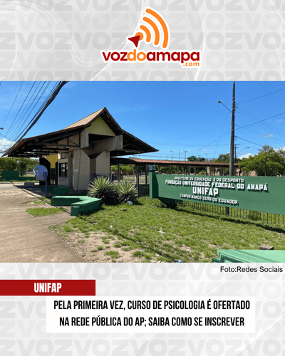 Pela primeira vez, curso de psicologia é ofertado na rede pública do AP; saiba como se inscrever