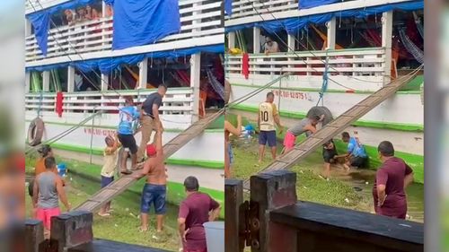 Ponte da Ilusão: tentativa de travessia termina em 'mergulho coletivo'