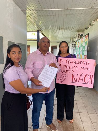 Mulheres do Marabaixo fazem ato contra importunação sexual