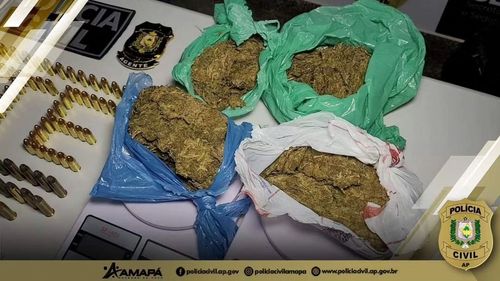 Santana: Polícia Civil apreende quatro quilos de Maconha, arma e munições 